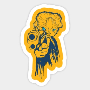 Hitman Cat Sticker